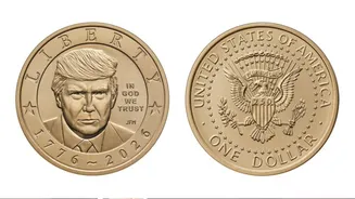 'It's Cute': Trump Reacts to New $1 Coin Featuring His Image
