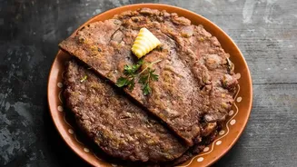 Savoury ragi crepes made with finger millet batter provide healthy gluten free options