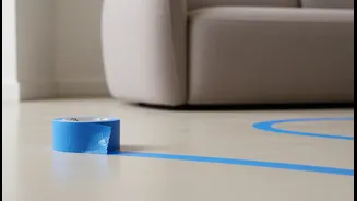 Use Painter's Tape To Test Curved Furniture Before Buying