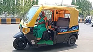 65-Year-Old Woman Drives Rickshaw For Living