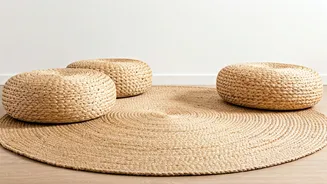 Low Jute Seating Arrangements Redefine Rental Living Space Aesthetics