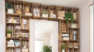 How wooden crates can be used in home decor