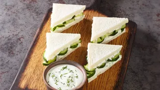 How To Give A Simple Cucumber Sandwich More Flavour With Herbs, Pepper And Creamy Hung Curd