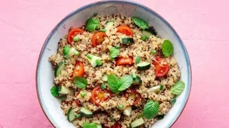 Quick Indian Salad Bowls Crunchy Cucumber Roasted Chana Peanuts And Mint Mayo Salads