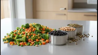 Frozen Vegetables And Tinned Pulses Can Support Practical Whole-Food Meals