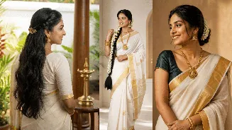 Onam 2026: Best hairstyles to pair with Kasavu saree for traditional yet modern look