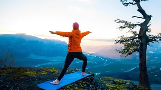 Work Stress Burnout: Deciding Between Peaceful Morning Yoga And Energetic Weekend Wilderness Treks