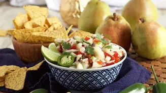 You'll love these pear salsa breakfasts!