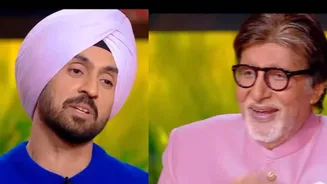 Diljit Dosanjh in trouble for touching Amitabh Bachchan's feet on Kaun Banega Crorepati, US-based Khalistani terrorist group calls for his show's s...