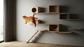 Spoil Your Indoor Cat Using Vertical Wall Bridge Systems