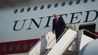 Trump confirms secret plane switch amid Iran threat