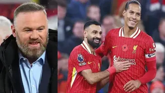 Wayne Rooney says Liverpool stalwarts Virgil van Dijk and Mohamed Salah have not really led the team this season