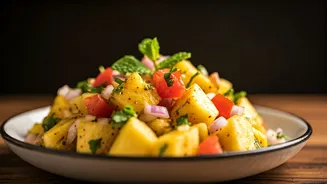 Pineapple Chaat Has Entered Snack Planning