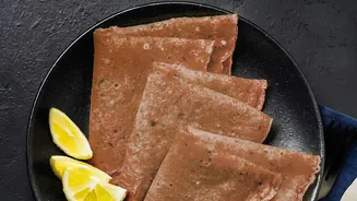 Gluten free savoury ragi crepes offer wholesome nutrient rich morning meal options