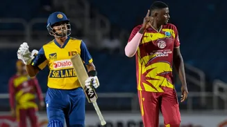 All-round West Indies beat Sri Lanka in 1st T20I: Stats
