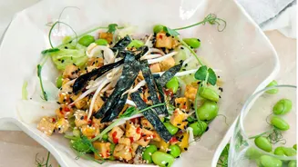 Quinoa and edamame make the perfect healthy meal