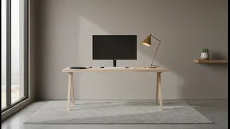 How to build a clutter-free home office setup via simple lighting configuration shifts