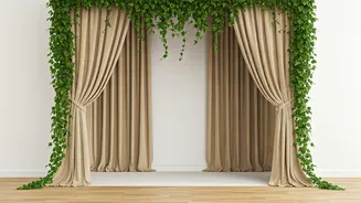 Design Cozy Studio Micro Alcoves Using Trailing Ivy And Linen