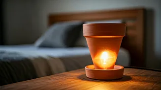 Upcycle Terracotta Clay Pots Into Earthy Bedroom Lamps Easily