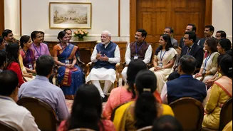 PM Modi Urges Teachers to Address Screen Time, Drug Risks at National Teachers Awards Interaction