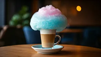Cotton-Candy Foam Is The New Cafe Main Character