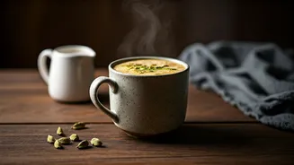 Make Your Morning Tea Healthier With Thick Cardamom Oat Milk