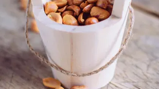Roasted Peanuts Add Crunch Beside Tender Bamboo Shoots