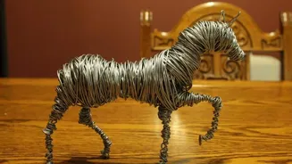 How to make wire art sculptures