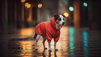 Viral dog raincoat trend hits India