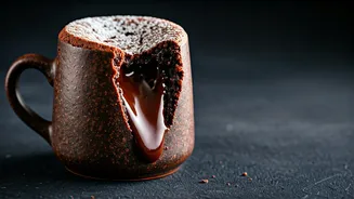 This Easy 2 Minute Molten Lava Mug Cake Is