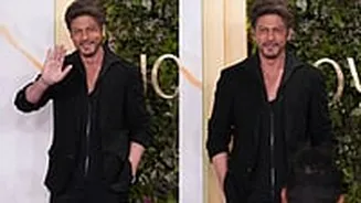 Shah Rukh Khan Wows Saudi Arabia In All-Black Look & Metallic Ear-Cuff At Joy Awards 2026
