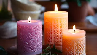 The Homemade Wax Candle Project Can Be Made Without Buying Finished Decorative Candles