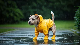 Keep Energetic Dogs Clean In Monsoons Using Modern Cute Rainwear