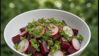 Chilled Beetroot Salad Can Contrast with Hot, Humid Rainy Days