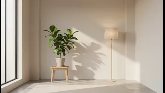 Small Rooms Feel More Open When Light And Plant Placement Work Together