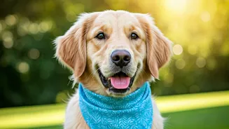 Dress Your Dog in Breathable Organic Cotton Bandanas This Summer