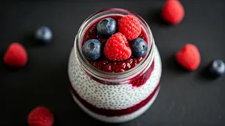 Berry Layers Make Chia Pudding Look Fancy