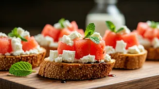 Watermelon Feta Bruschetta: The Ultimate Refreshing Snack for Your Next Summer Party