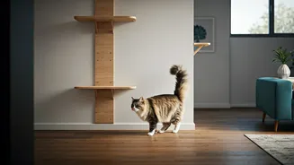 Give Indoor Cats More Space With Vertical Wooden Walking Bridges