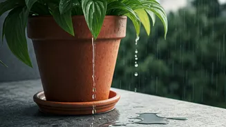 Balcony Pots Need Drainage Before Heavy Showers