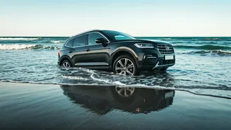 Tourist's SUV Submerged at Vagator Beach After Risky DIY Car Wash Attempt