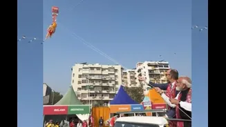 Watch: PM Modi, German Chancellor Fly Kite Depicting Lord Hanuman At In Gujarat