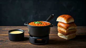 Pav Bhaji Fondue: A Cheesy, Delicious Delight