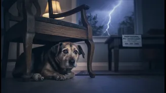 A Vet Or Behaviourist Can Help When Storm Fear Disrupts Daily Life