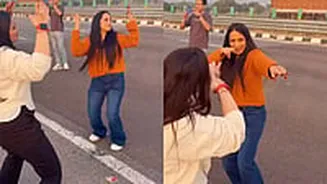 VIDEO: Female 'Cop' Violates Traffic Rules In Rajasthan, Spotted Dancing With Group Of People On Highway