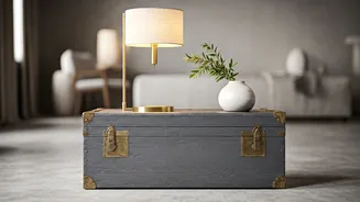 Budget Friendly Interior Hack: Turn Old Chests Into Sleek Tables