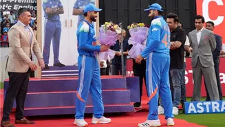 Virat Kohli & Rohit Sharma Amused by Dramatic Felicitation in Vadodara