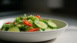 Chilli Garlic Cucumber Salad Is The Quick Side You Need