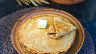 Avoid overmixing for fluffy ragi pancakes