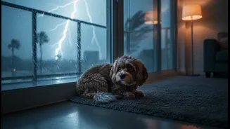 Why severe noise anxiety impacts apartment pets during heavy rainy season nights